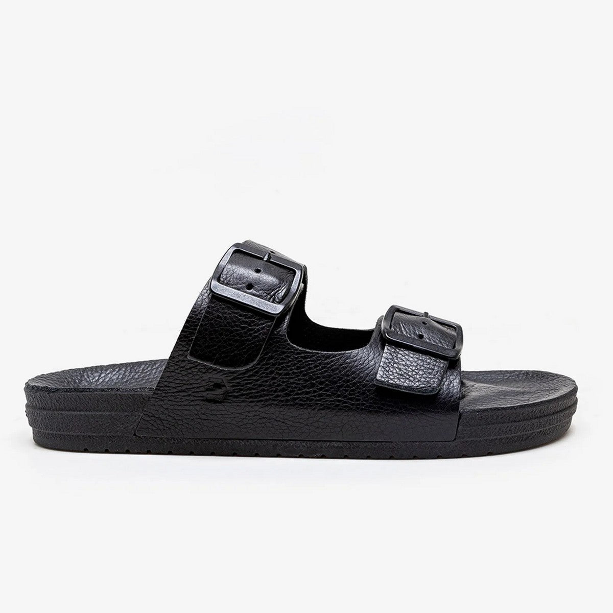 Sandália Masculina de Couro Democrata Easy Weekend - Preto