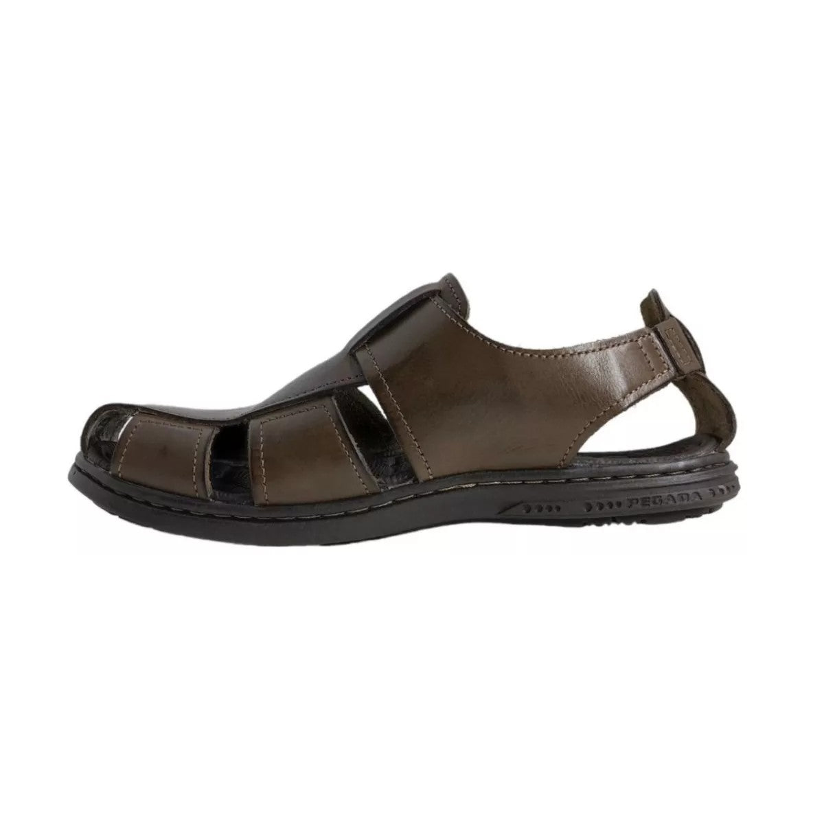 Sandália de Couro Pegada Masculina c/ Amortech 131287 Cravo