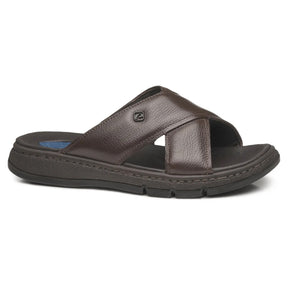 Chinelo Masculino em Couro Pegada Dubay 134306 Amortech