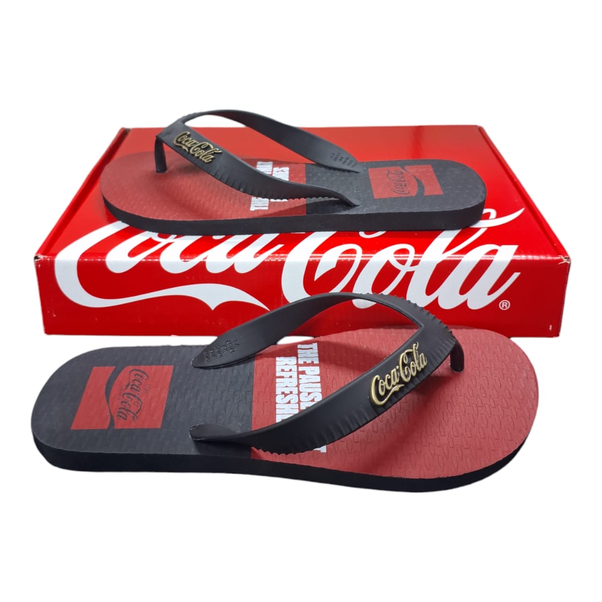 Chinelo Masculino Coca Cola Block Preto / Vermelho CC3850