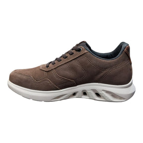 Tênis Pegada Masculino Couro Levitech 110804 Conforto Marrom