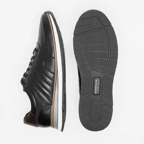 Sapatenis de Couro Masculino Democrata Denim Grow Hi Soft